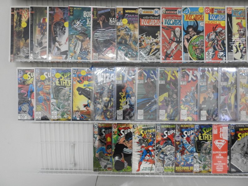 Huge Lot 103 Comics W/ Superman, X-Men, Warlord, +More! Avg VF- Cond!