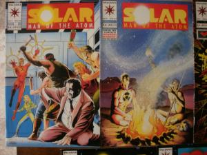 7 Valiant SOLAR MAN OF THE ATOM Comic Book: #26 #27 #29 #31 #33 w/ card #34 #35