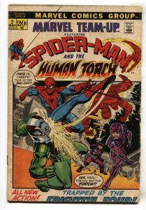 Marvel Team-Up #2 1972- Spider-man- Human Torch