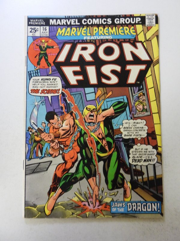 Marvel Premiere #16 (1974) 2nd appearance Iron Fist FN/VF condition MVS intact