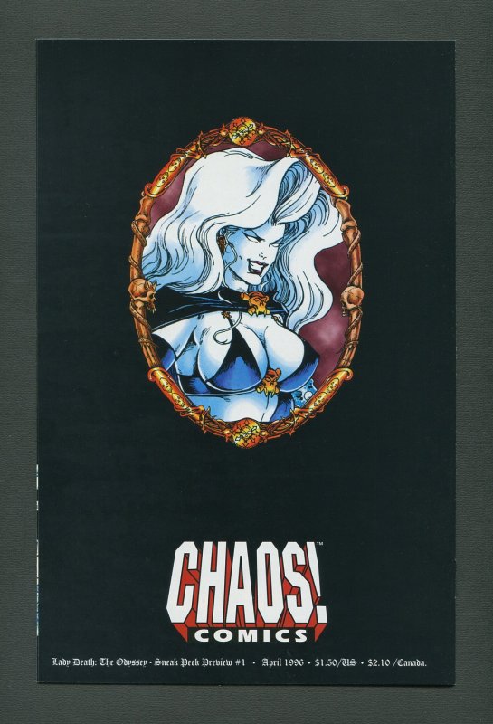 Lady Death: The Odyssey, Sneek Peek Preview #1   NM  1996