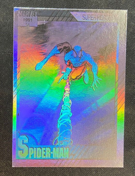 SPIDER-MAN HOLOGRAM CARD 1991 IMPEL EX-MT 6