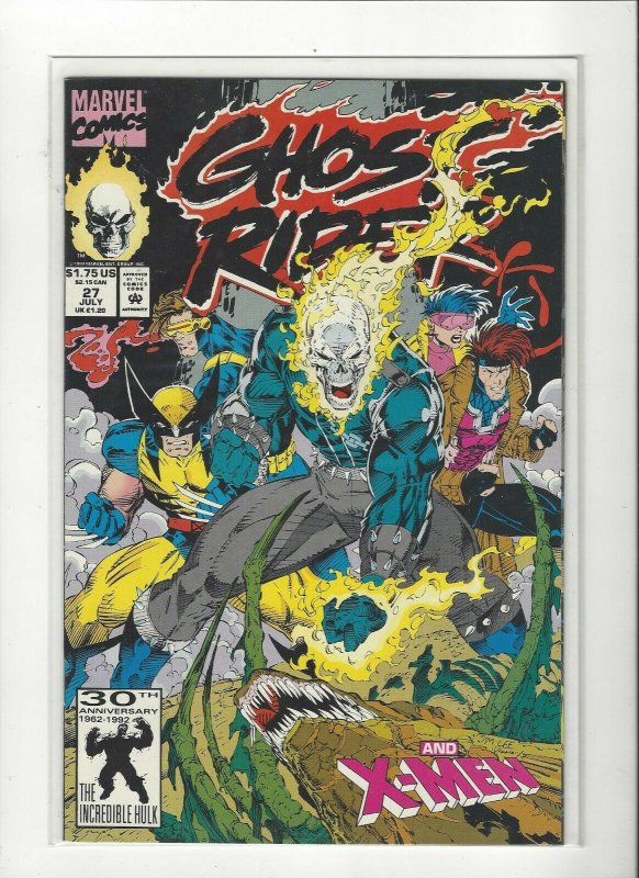 Ghost Rider (1990 series) #27 X-Men NM Near Mint condition. Marvel comics