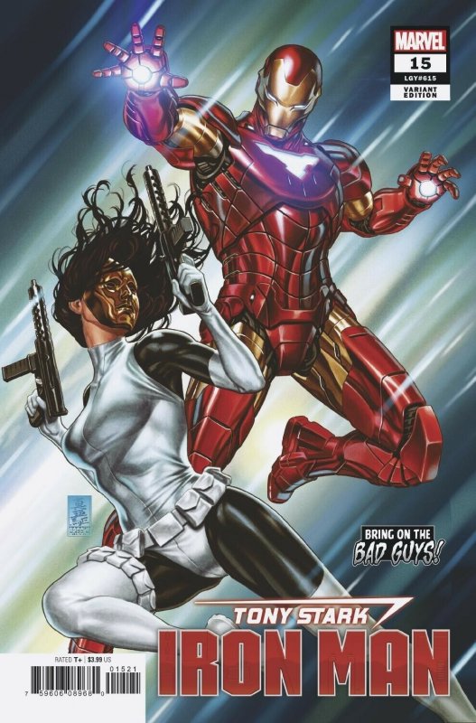 Tony Stark Iron Man #15 Brooks BOBG Variant (Marvel, 2019) NM