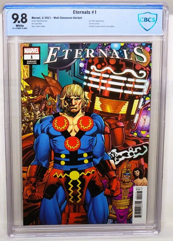 ETERNALS #1 CBCS 9.8 Walt Simonson Variant Cover Marvel Comics
