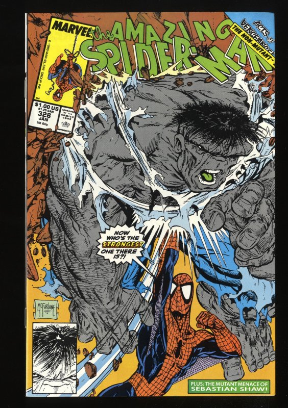 Amazing Spider-Man #328 VF/NM 9.0 vs Hulk! Todd McFarlane Art!