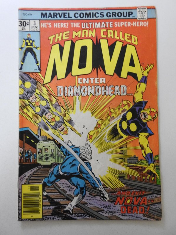 The Man Called Nova #3 Enter Diamondhead! Solid VG Condition!