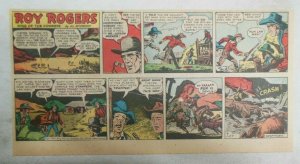 Roy Rogers Sunday Page by Al McKimson from 1/27/1952 Size 7.5 x 15 inches