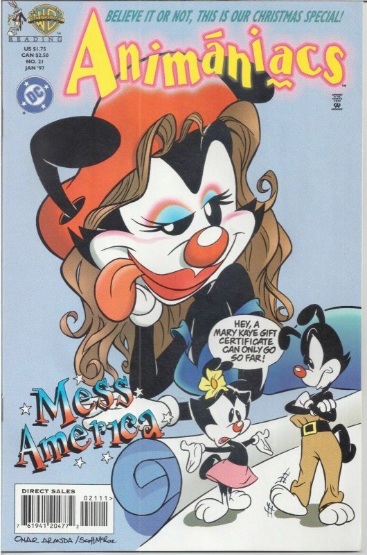 (1997) ANIMANIACS #21 “MESS AMERICA”! Rare!