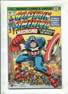 Captain America #193 - Kirby Classic Cover / Mad Bomb Appearance (6.0) 1976 