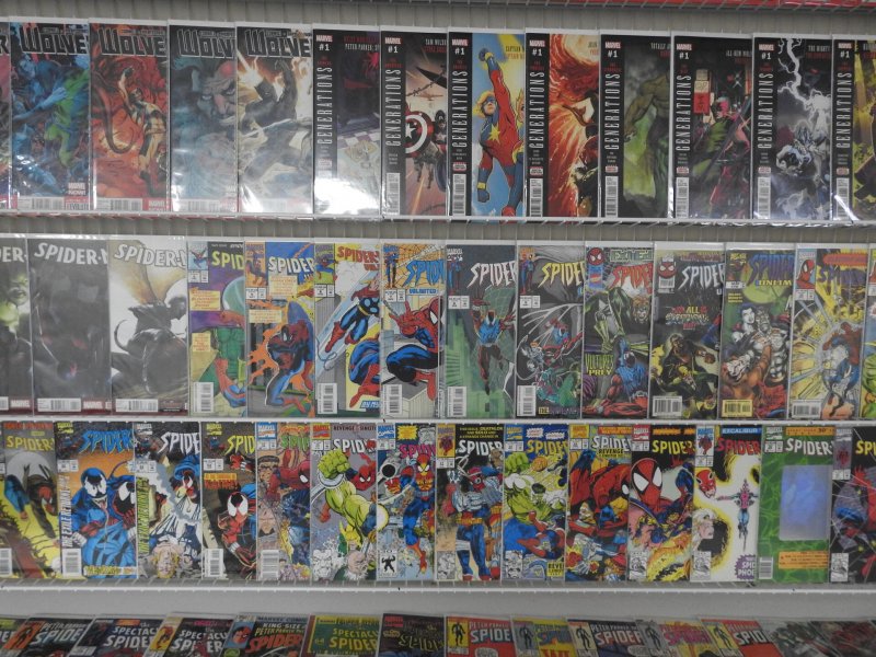 Huge Lot 140+ Comics W/ Spider-Man, Wolverine, X-Men! Avg VF/NM Condition!