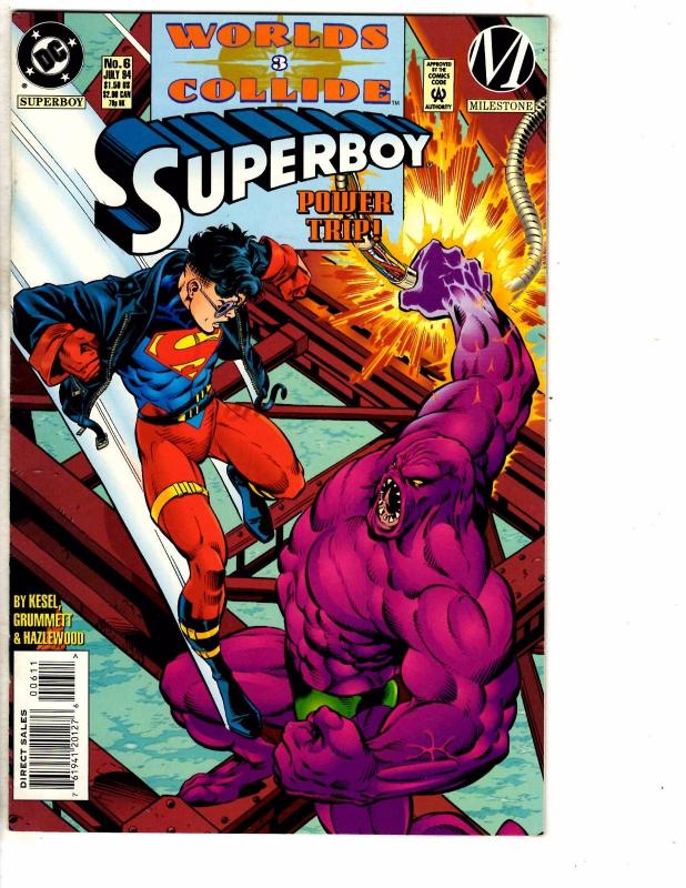 7 Superboy DC Comic Books # 2 3 4 5 6 7 8 Arrow Flash Superman Batman Atom J214