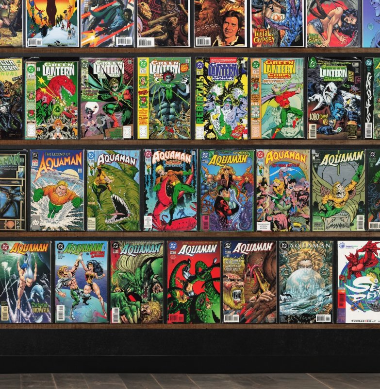 Huge Lot 140+ Comics with Aquaman, Witchblade, Iron Man, Silver Surfer & More!