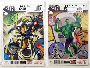 Original Sin Hulk vs. Iron Man Lot of 2 #3.2, 3.3 2014 Marvel The Hulk Comics