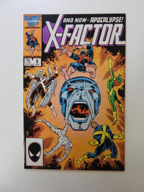 X-Factor #6 (1986) 1st full appearance of Apocalypse VF condition