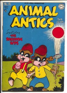 Animal Antics #16 1948-DC-Raccoon Kids-ice cream cover-VG+