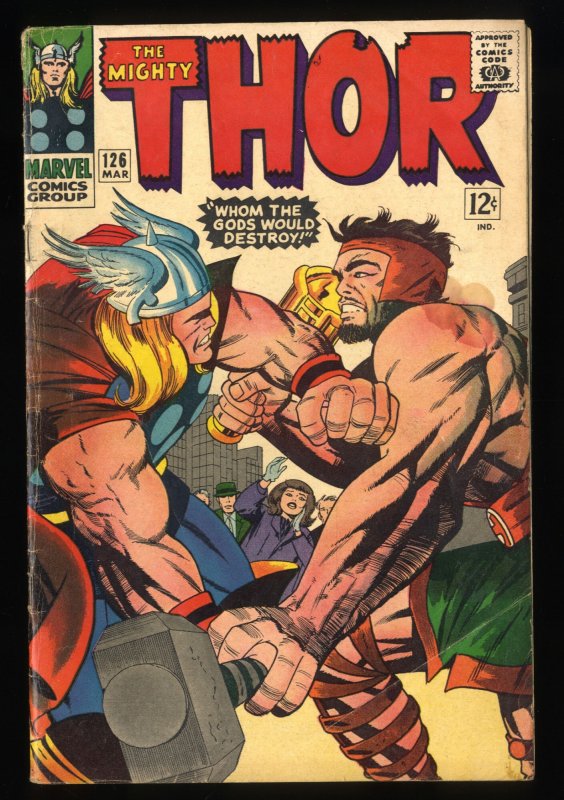 Thor #126 VG+ 4.5 1st issue Hercules Cover!