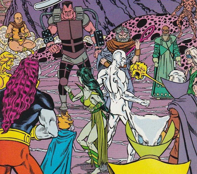 Silver Surfer(vol. 2) # 4  Silver Surfer and Mantis Trapped !