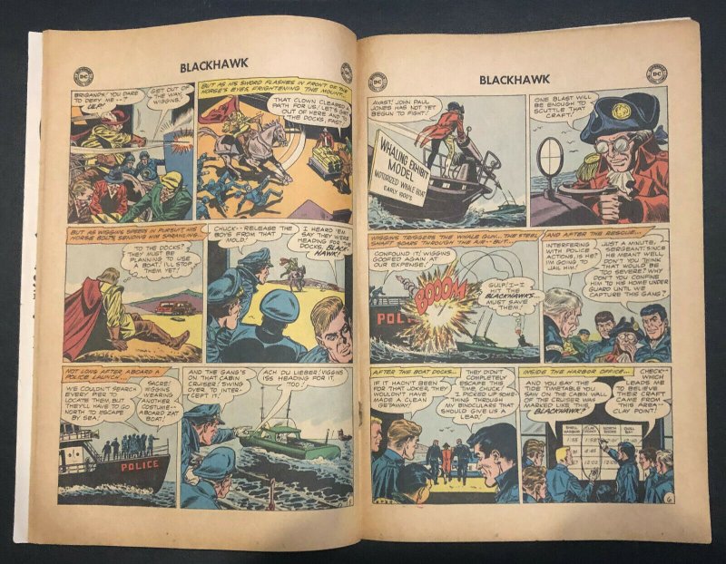 Blackhawk #166 - Creatures That Controlled the Blackhawks! (Grade 5.5) 1961