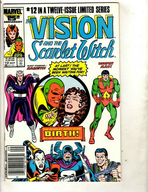 Lot of 12 Vision and Scarlet Witch Marvel Comics #1 2 3 4 5 6 7 8 9 10 11 12 DS2