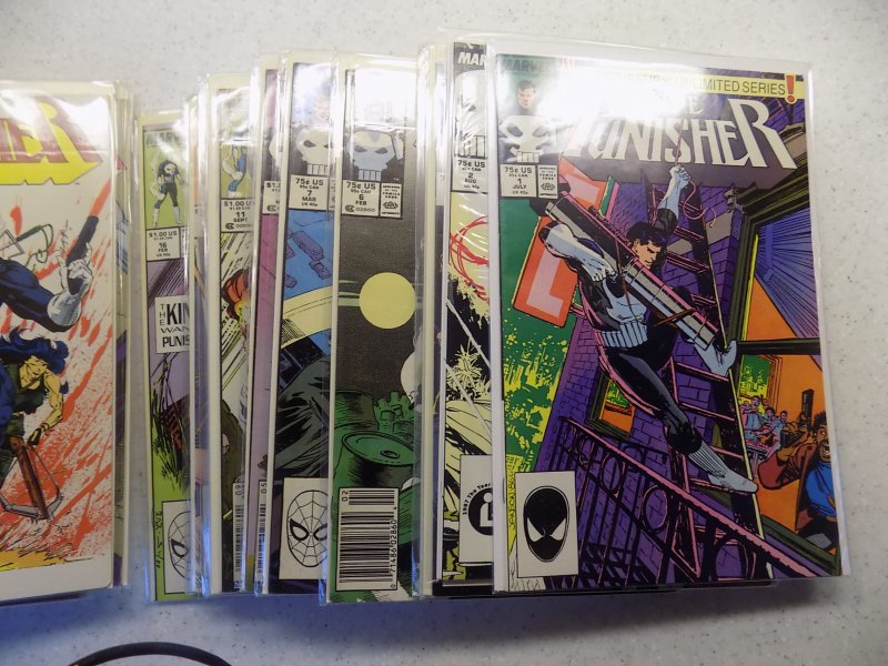 PUNISHER LOT #1 - 57 COMPLETE RUN MARVEL 1987 WAR ACTION  ADVENTURE VF+ AVG