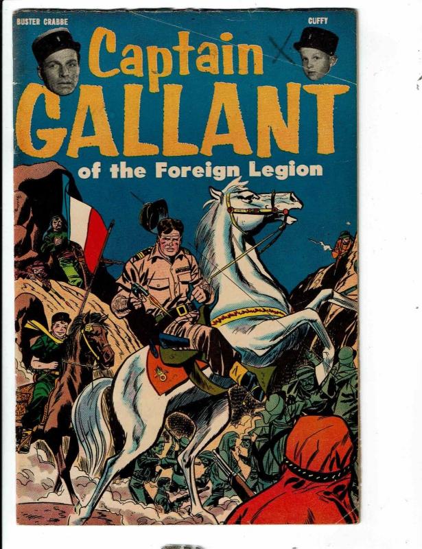 Captain Gallant Of The Foreign Legion Buster Crabbe Cuffy Comic Book FN 1955 TP1