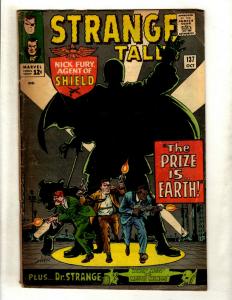 Strange Tales # 137 VG/FN Marvel Comic Book Nick Fury Dr. Strange SHIELD NE1