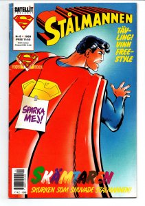 Stalmannen #8 - Superman - Swedish Language 50 page Comic - 1989 - FN 