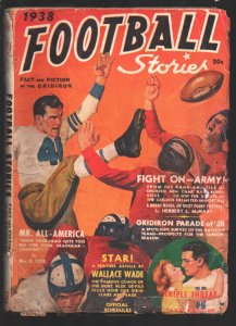 Football Stories #2 Fall 1938-Fact & Fiction of The Gridiron-Star by Wallac...