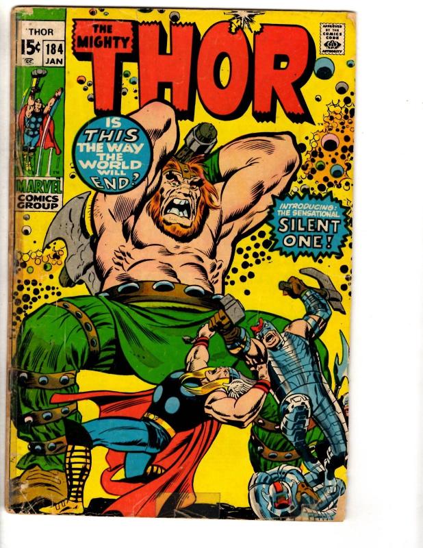 Mighty Thor # 184 VG Marvel Comic Book Warlock Enchantress Odin Loki RH3