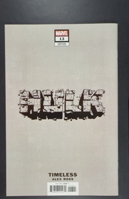 Hulk 13 Ross Cover (2023) ALEX ROSS VIRGIN VARIANT
