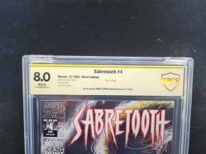 Sabretooth #4 - Death of Birdy / Signed Mark Texeira - CBCS 8.0 - 1993