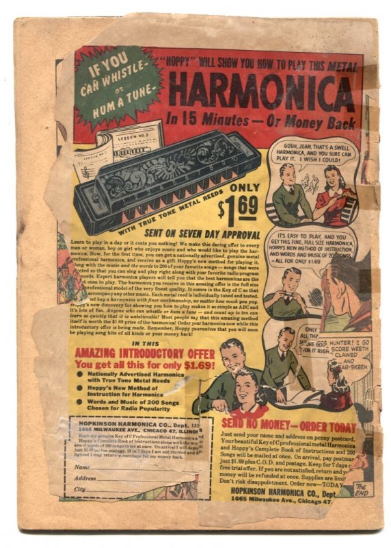 Tim Holt Comics #14 1950- Frank Bolle- Golden Age Western Ghost Rider POOR