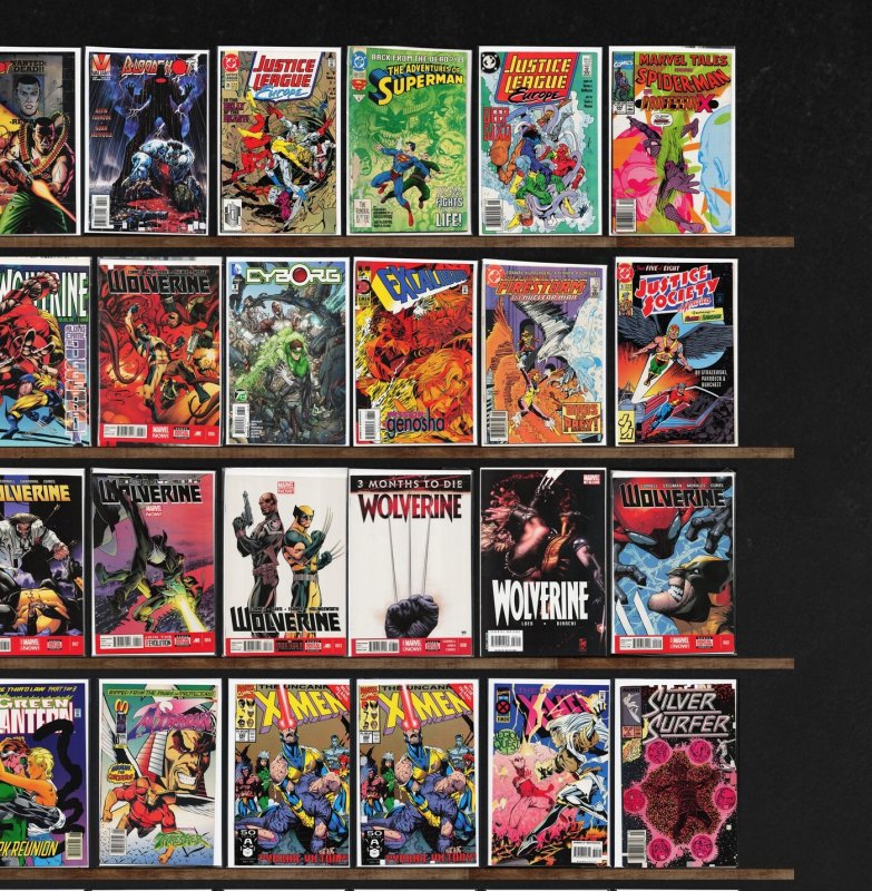 Huge Lot 150+ Comics with Wolverine, The Uncanny X-Men, Green Lantern & More!