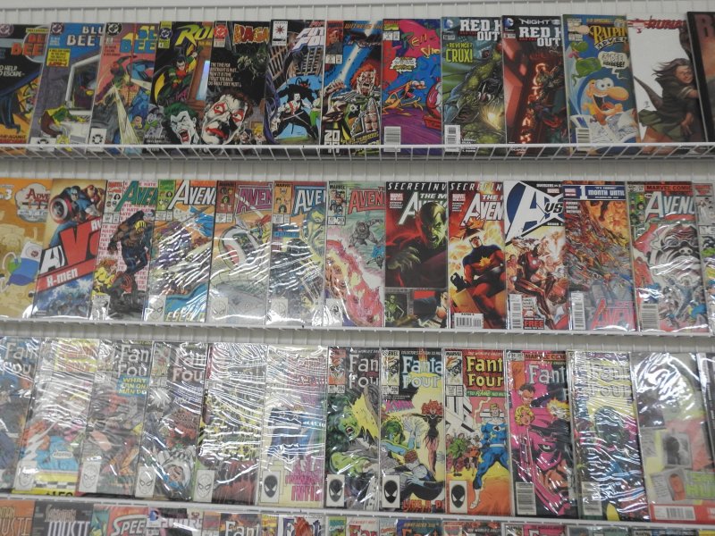 Huge Lot 120 Comics W/ Avengers, Fantastic Four, Blue Beetle+ Avg VF- Condition!