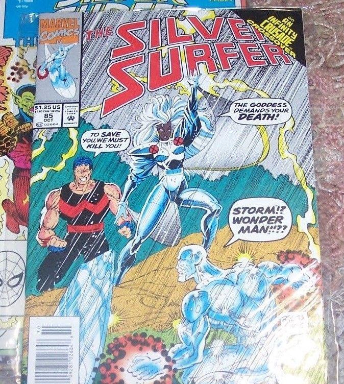 SILVER SURFER COMIC LOT 5 ISSUES # 81 82 83 84 85+ RARE PRINTING ERROR MARVEL