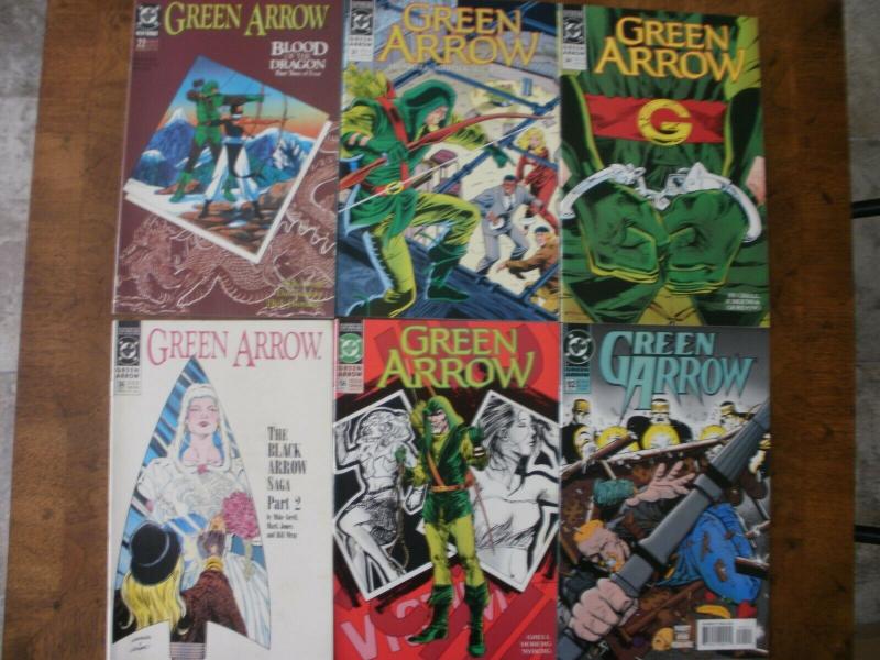 6 DC Comic: GREEN ARROW #22 #31 #34 #36 #56 #92 (1989 1990 1992 1994) 