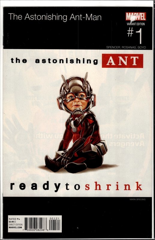 The Astonishing Ant-Man #1 Brooks Variant Cover (2015) Hip Hop Variant!