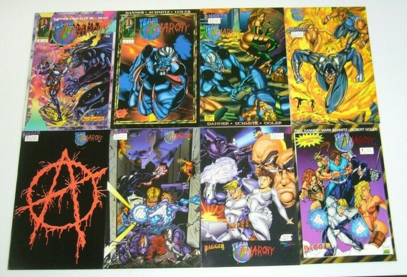 Team Anarchy #1-8 FN/VF complete series - dagger comics set lot 2 3 4 5 6 7 1993