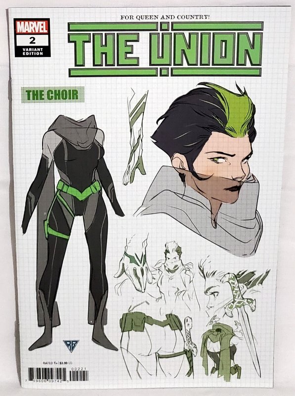 The Union #2 RB Silva The Choir Design Variant Cover (Marvel 2021)