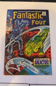 Fantastic Four #74 (1968)when calls Galactus/Surfer cover wear/cover indents