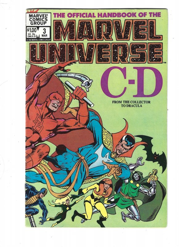 The Official Handbook of the Marvel Universe #3 through 11 (1983) rb1