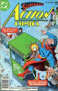 Action Comics #475 VF ; DC | Superman 1977 Phone Booth Cover