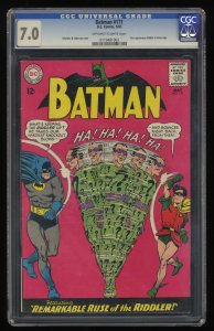 Batman #171 CGC FN/VF 7.0 1st Silver Age Riddler Appearance!