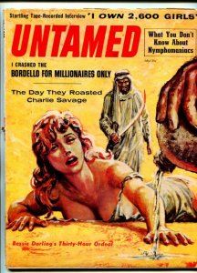 UNTAMED-JULY-1959-PULP ACTION-TORTURE-CANNIBALS-GGA-good