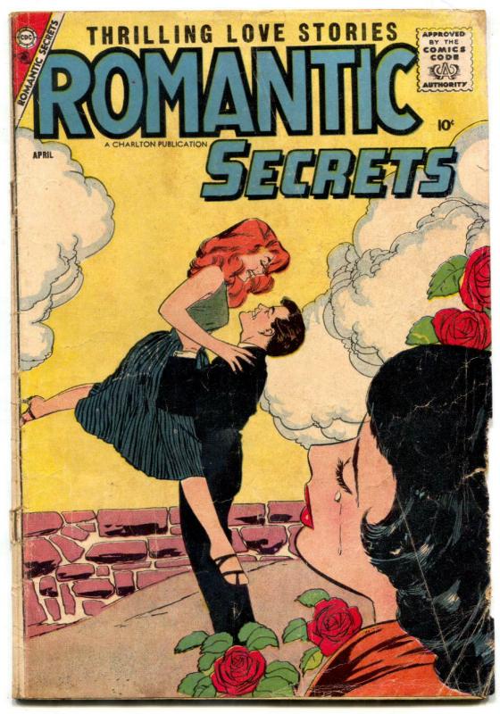 Romantic Secrets #15 1958- Charlton Romance-Rose Tears cover-10¢-G/VG