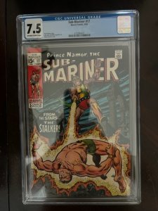 Sub Mariner #17 (1969) - CGC 7.5 - The Stalker!