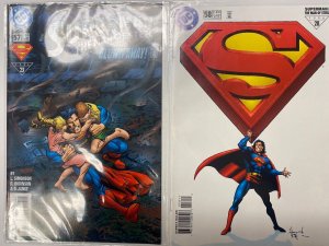 5 DC COMICS Superman Man of Steel #57 58 62 Superman #114 Adventures #535 90 KM5