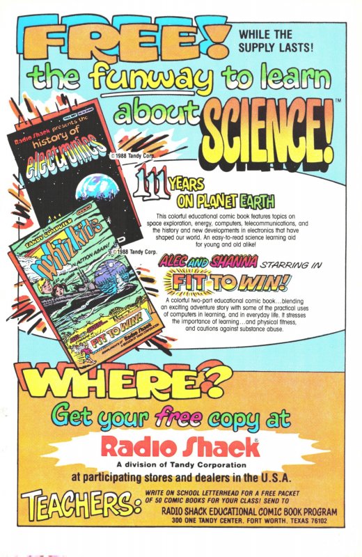 The Tandy Computer: Whiz Kids... In Action Again! Radio Shack 1988