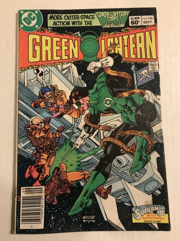 Green Lantern #168 : DC 9/83 VG-; Newsstand, Gil Kane cover